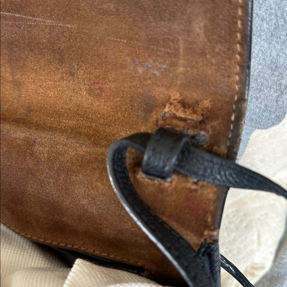 Burberry Macken Check Leather Crossbody Bag - Picture 7 of 13